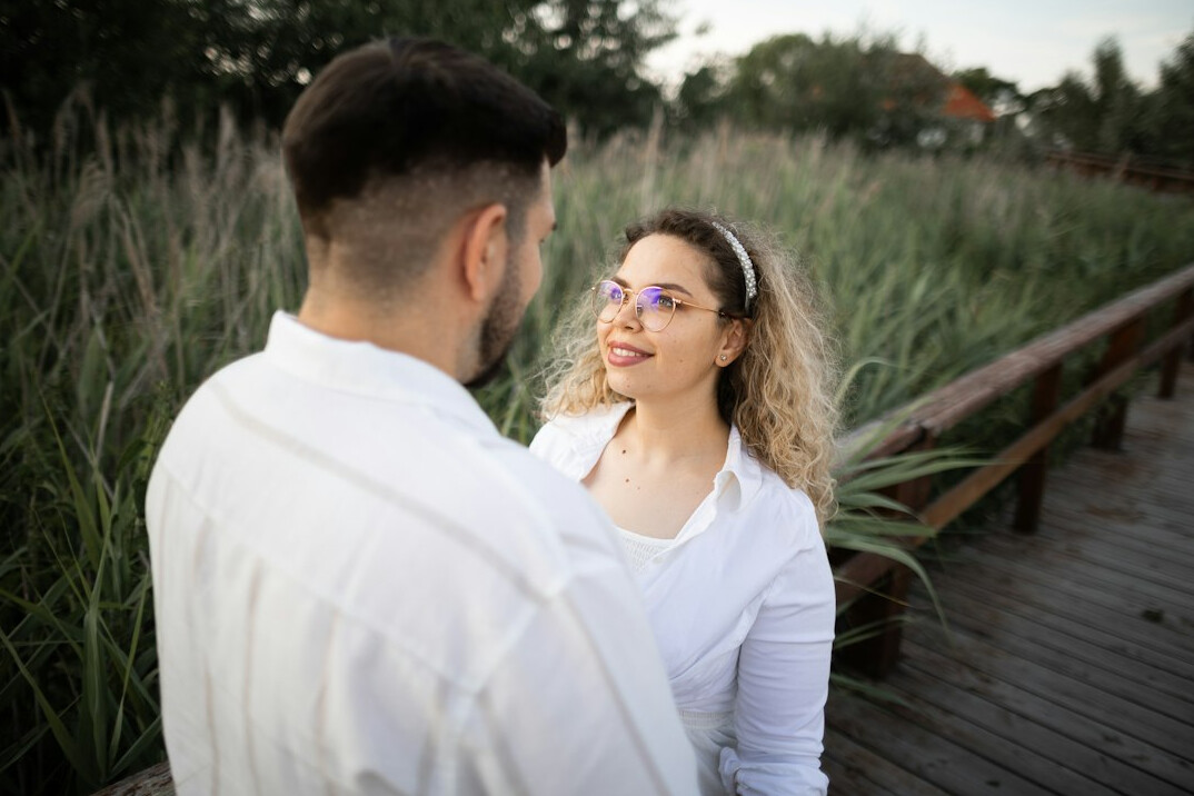 couple talking intimately